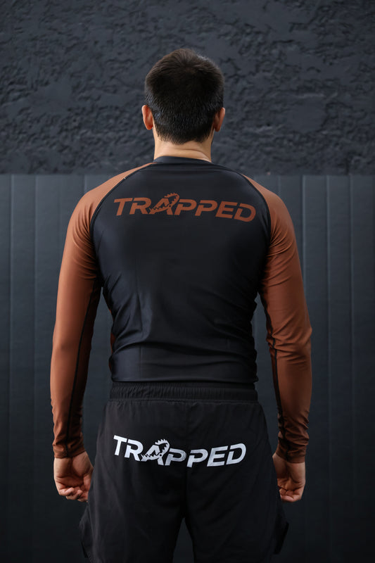 Rashguard RANKED manches longues - MARRON