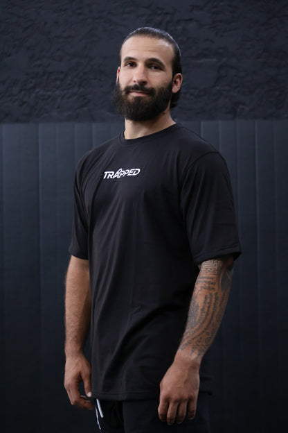 T-shirt TRAPPED noir