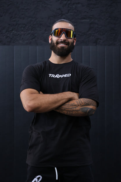 T-shirt TRAPPED noir
