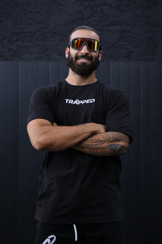 T-shirt TRAPPED noir
