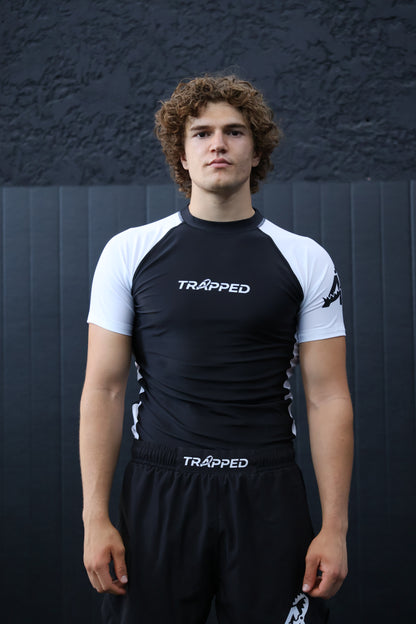 Rashguard RANKED manches courtes - BLANC