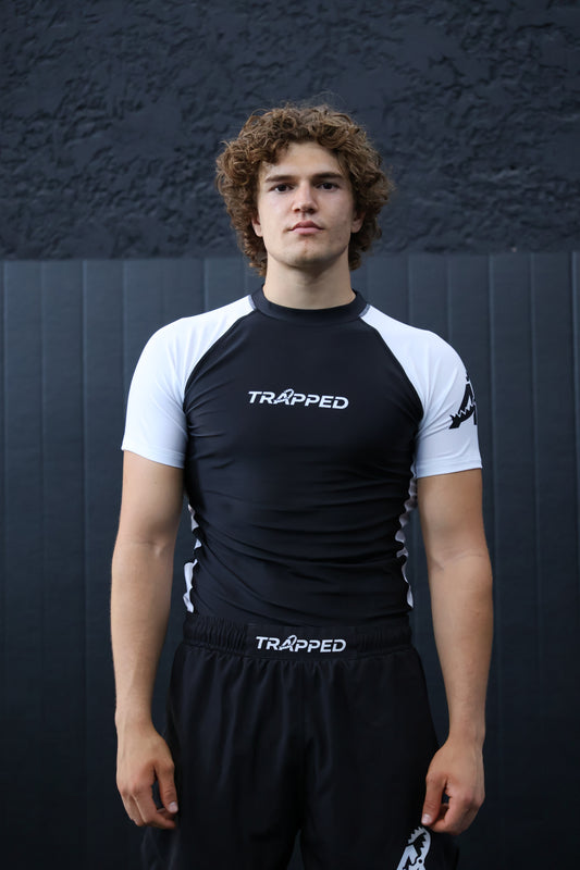 Rashguard RANKED manches courtes - BLANC