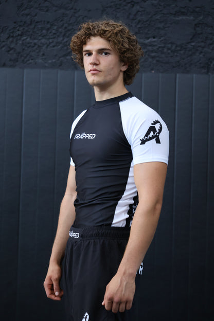Rashguard RANKED manches courtes - BLANC