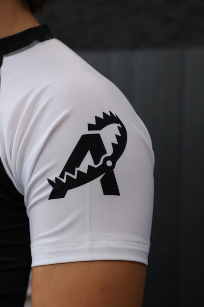 Rashguard RANKED manches courtes - BLANC