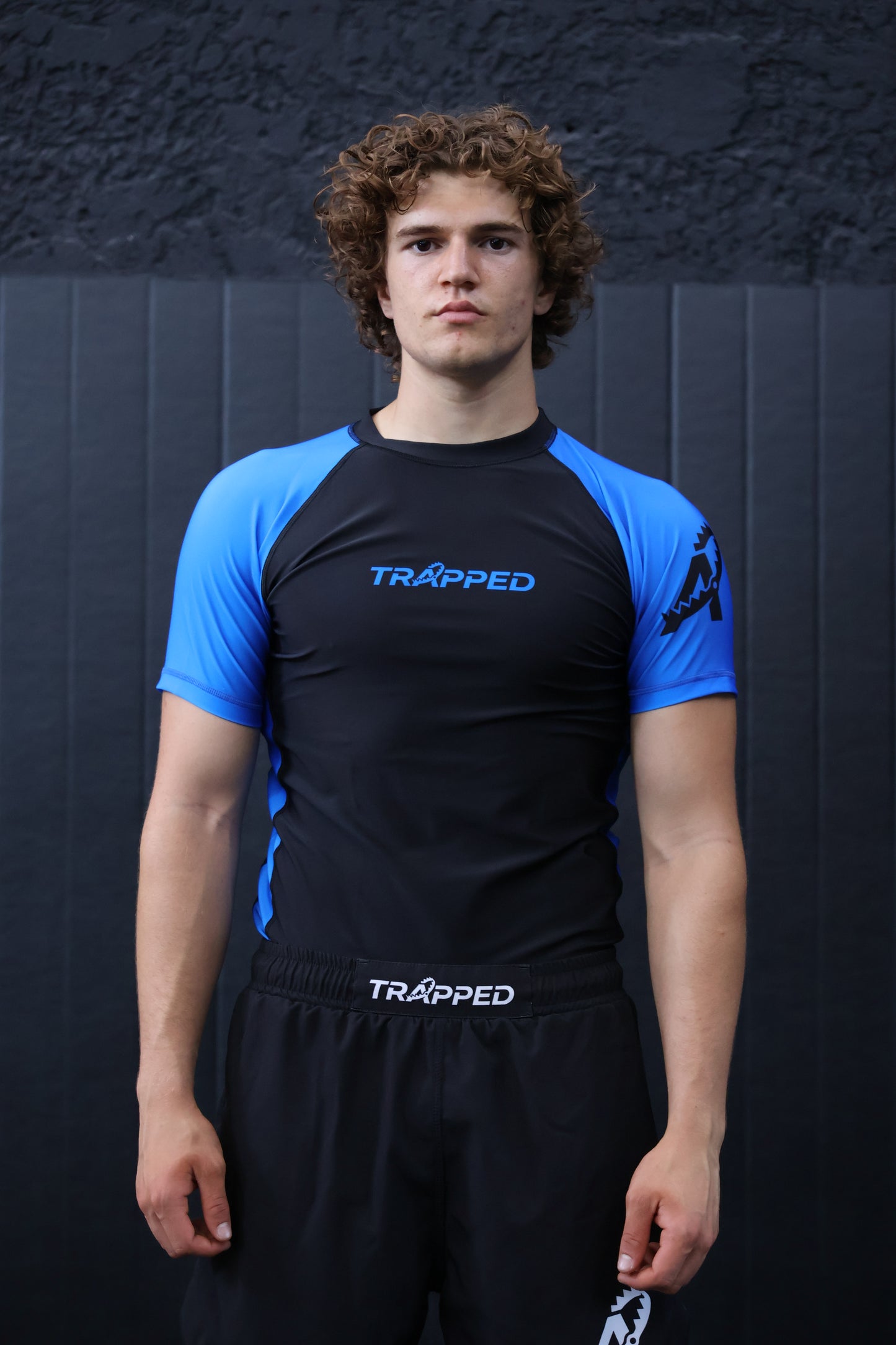 Rashguard RANKED manches courtes - BLEU