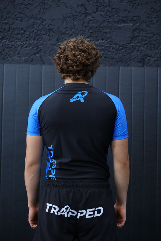 Rashguard RANKED manches courtes - BLEU