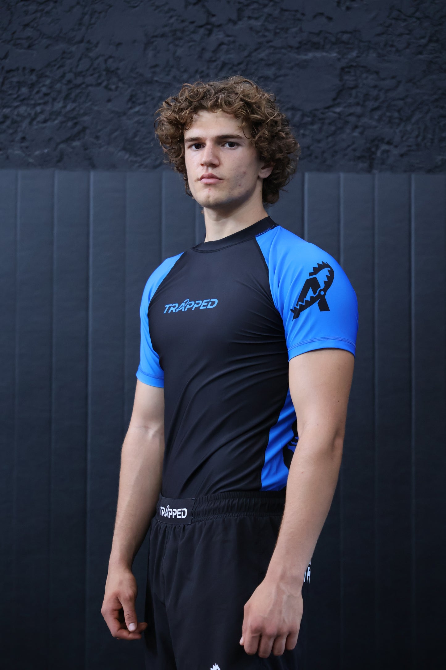 Rashguard RANKED manches courtes - BLEU