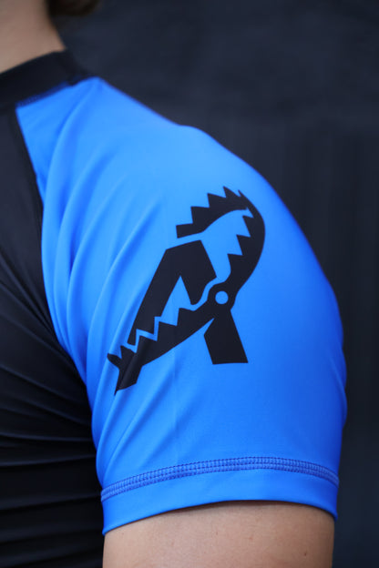 Rashguard RANKED manches courtes - BLEU