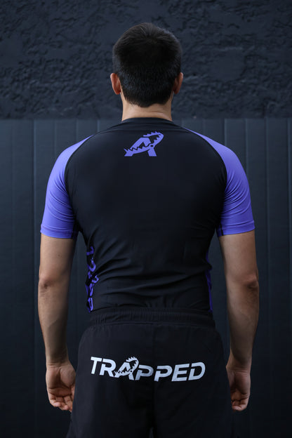 Rashguard RANKED manches courtes - VIOLET