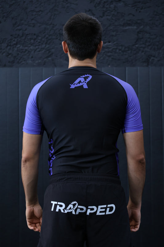 Rashguard RANKED manches courtes - VIOLET