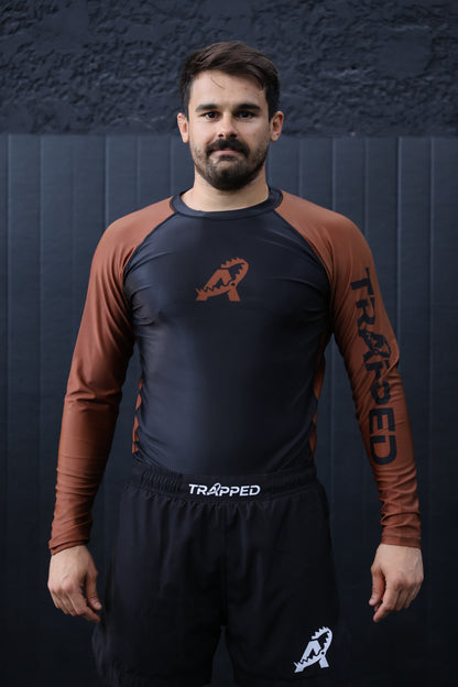 Rashguard RANKED manches longues - MARRON