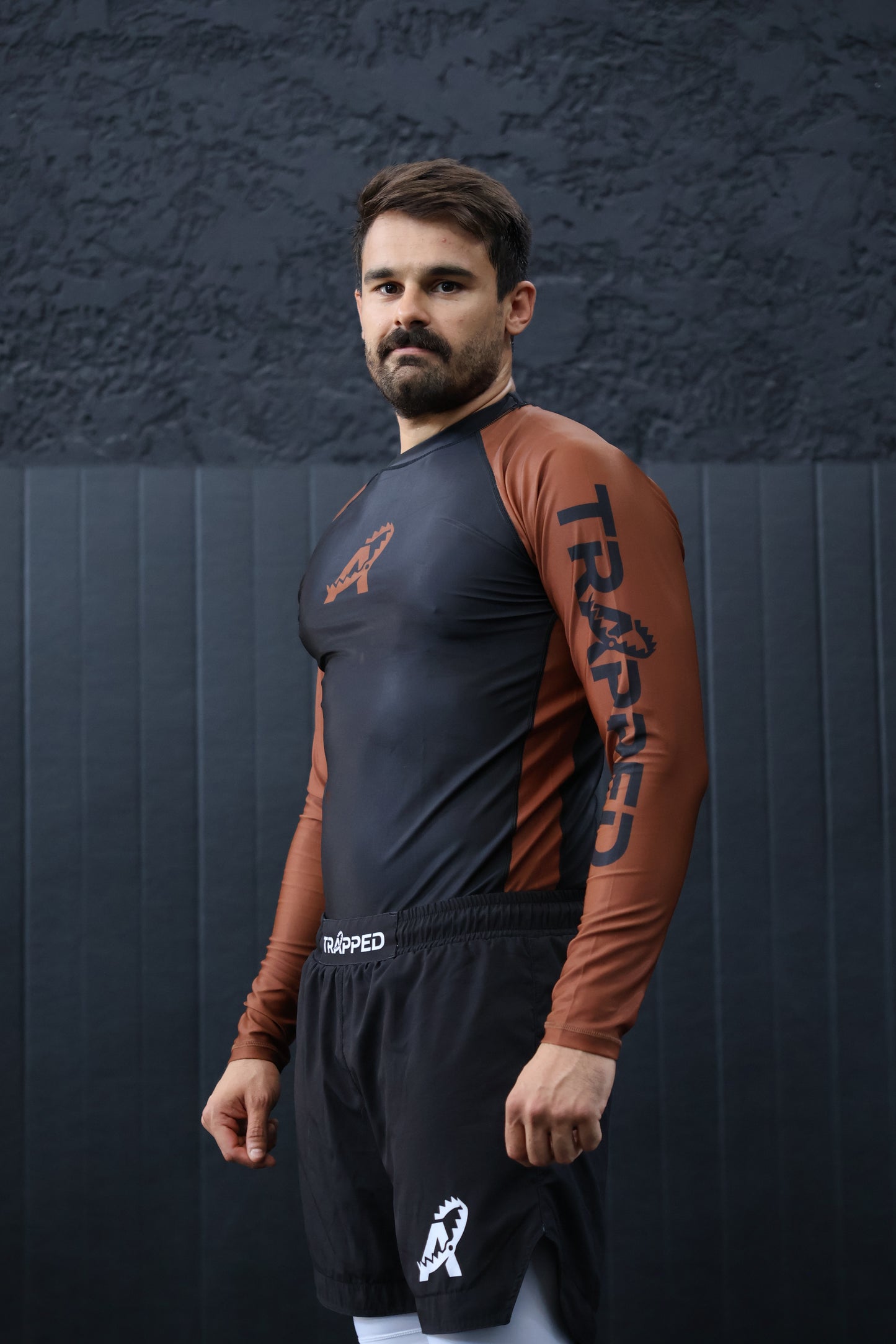 Rashguard RANKED manches longues - MARRON